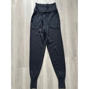 Lululemon‎ Women's High Rise Knit Wool Blend Jogger Pants Dark Gray size 6